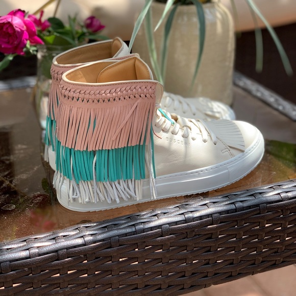 Buscemi leather fringe sneaker - Picture 2 of 7